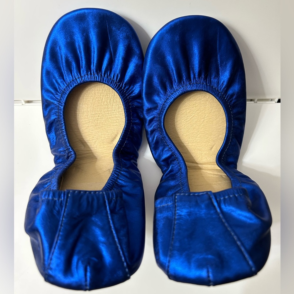 Storehouse Leather Flats Size 10 Cobalt Rush NWOT